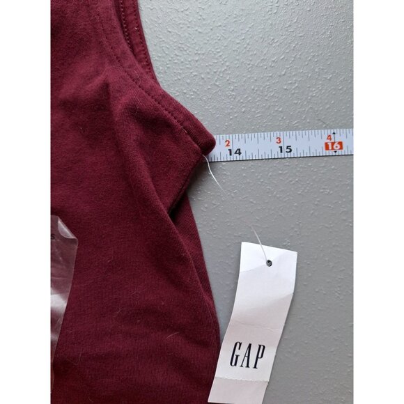 Gap V-Neck Sleeveless Bodysuit Womens Small Maroon - Picture 6 of 8